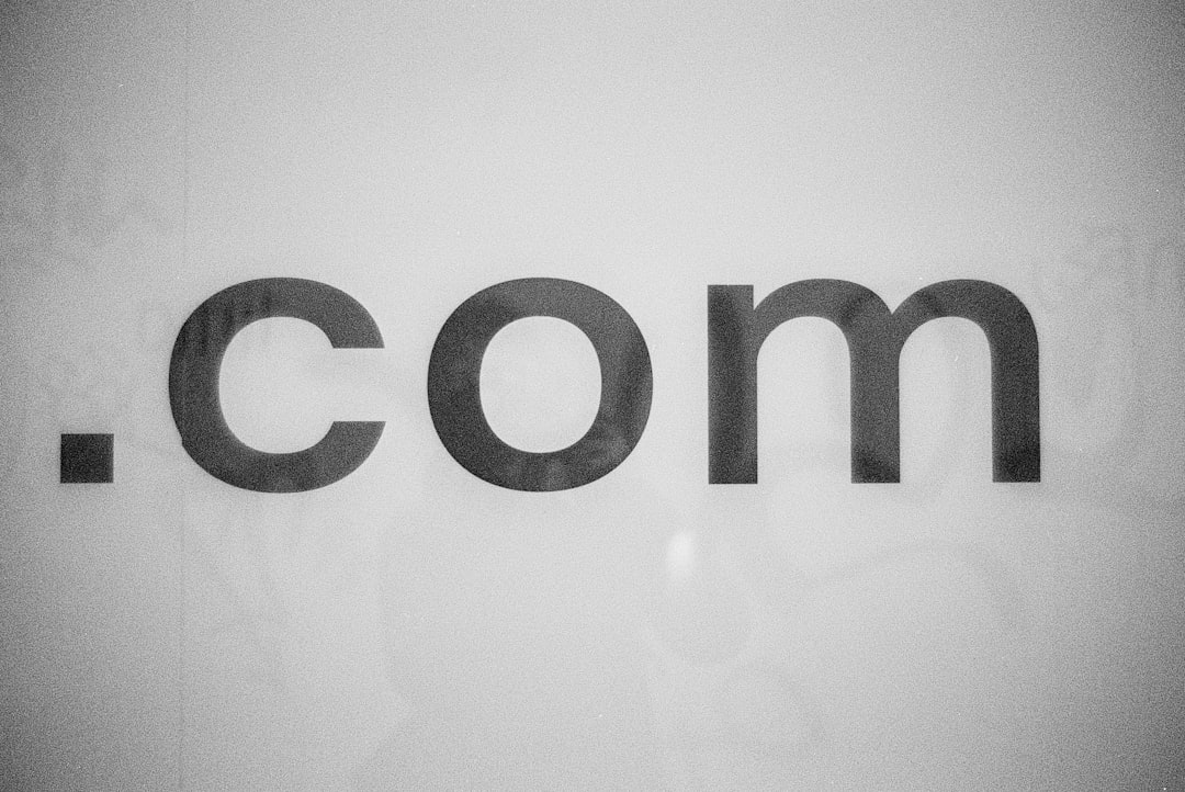 Vintage .com sign representing classic domain extension