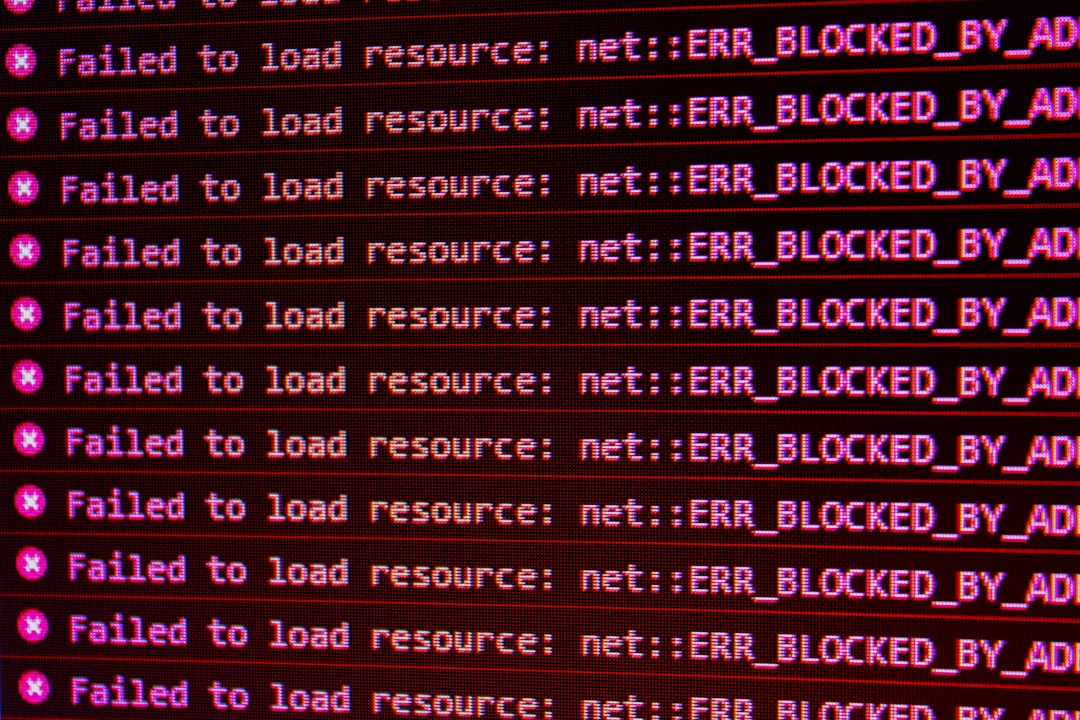 Red error messages on computer screen representing browser Not Secure warning