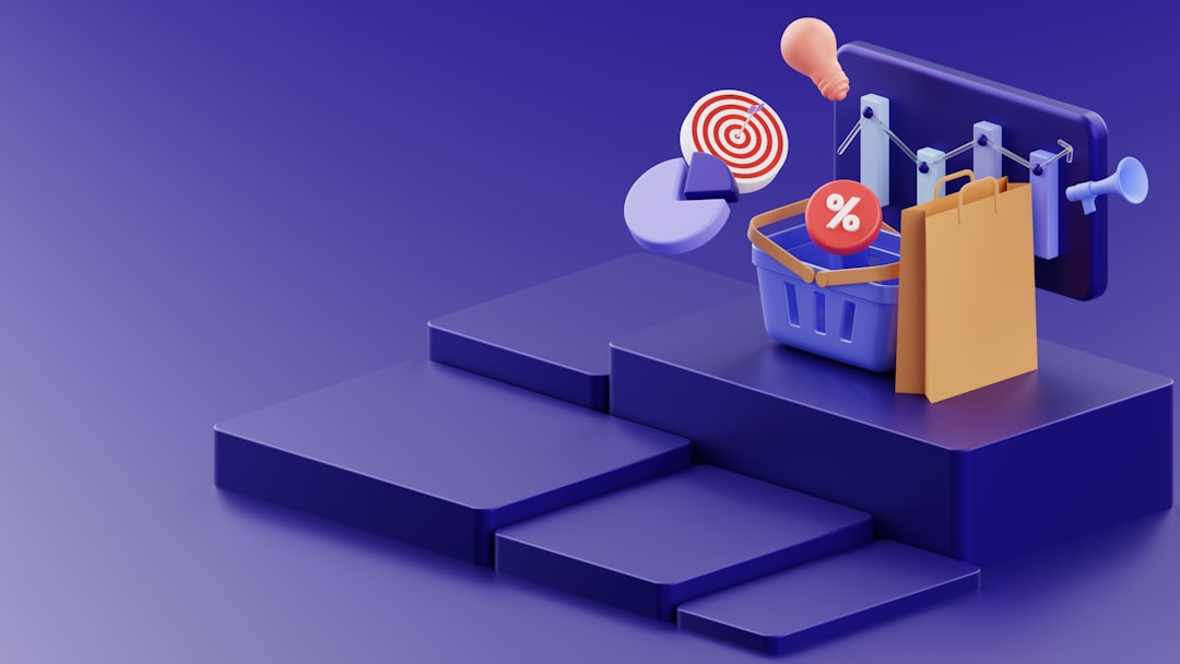 E-commerce shopping basket and target representing online store launch requirements