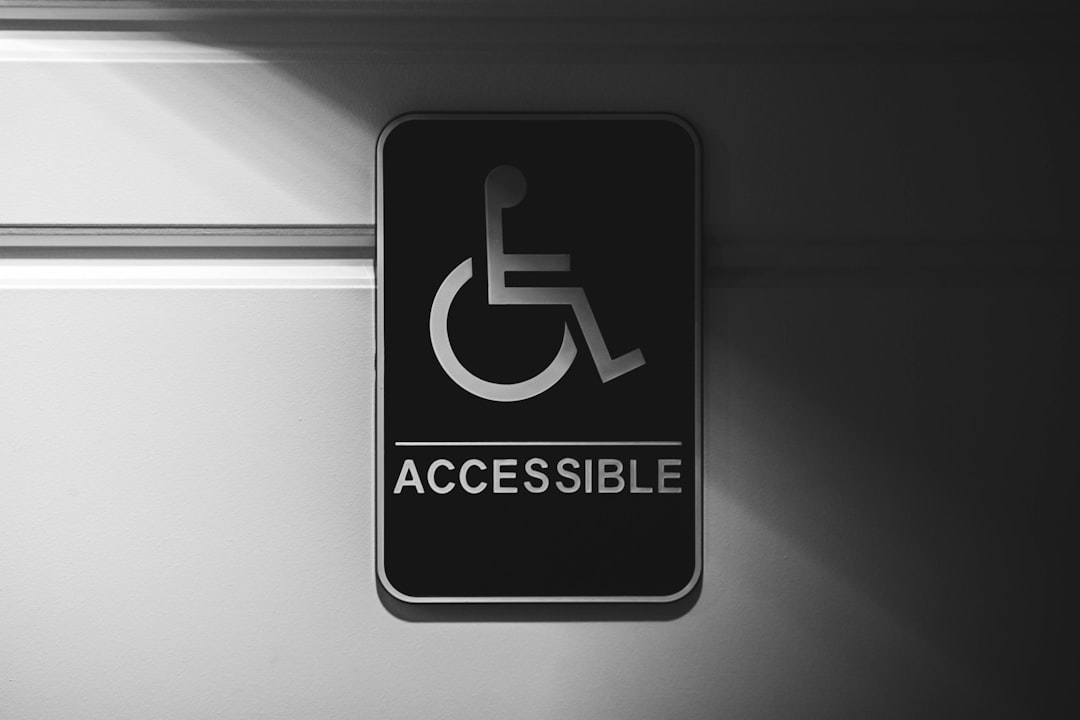 Accessible signage representing inclusive design standards for websites