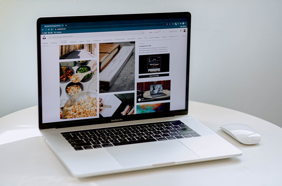 Laptop displaying a website, representing WordPress hosting setup for small business